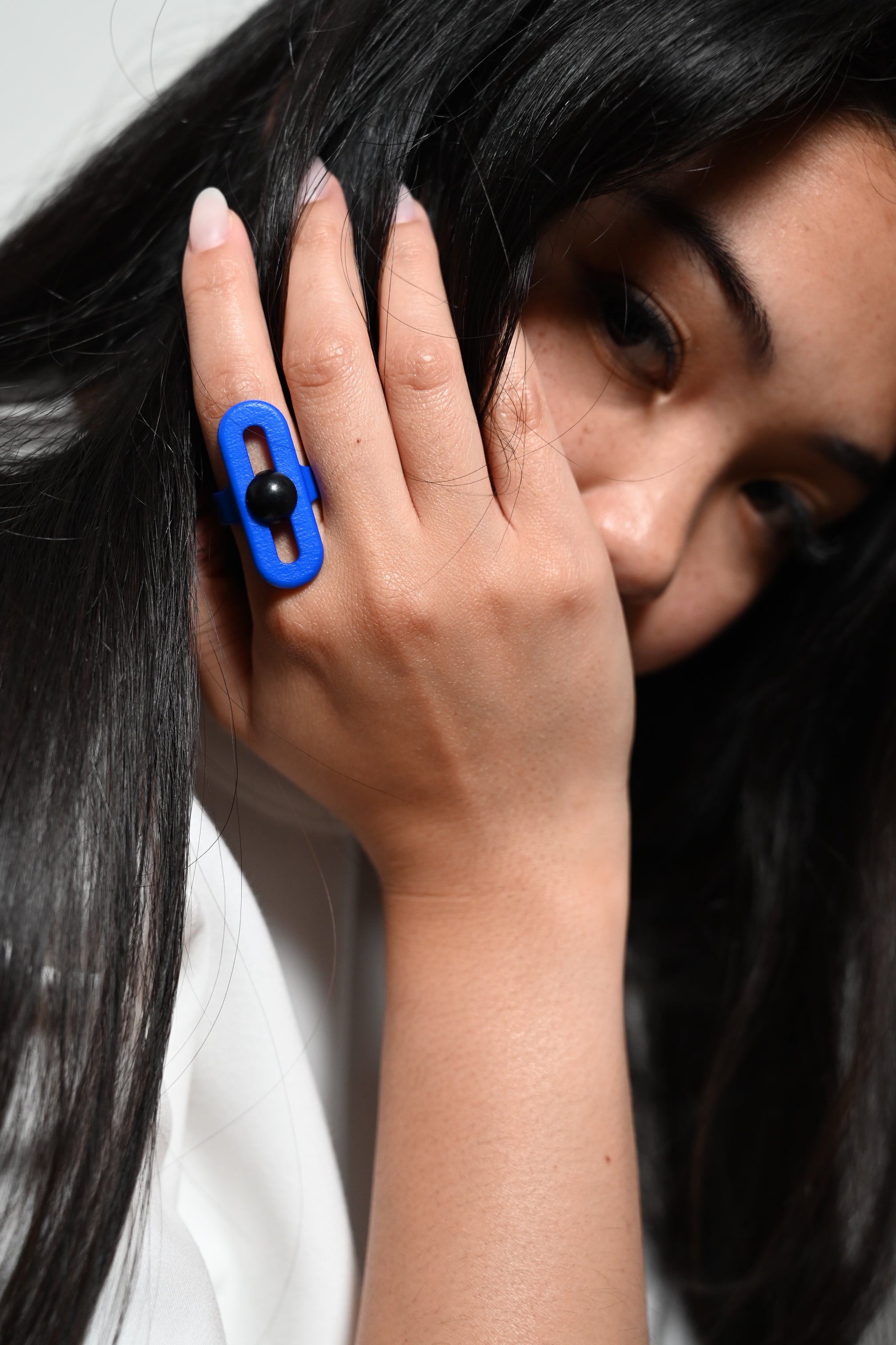 005 CALM RING BLUE NYLON