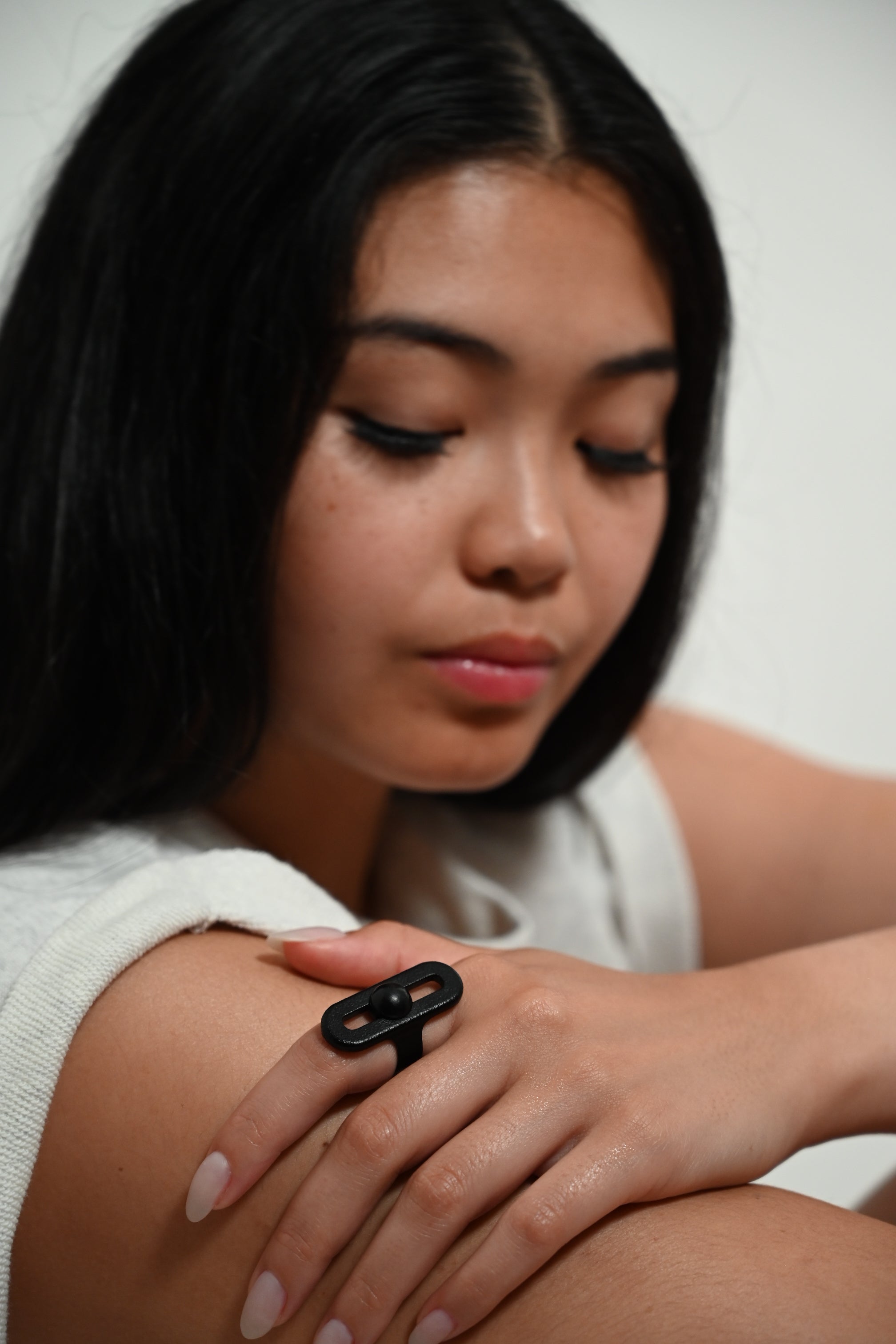 004 CALM RING BLACK NYLON