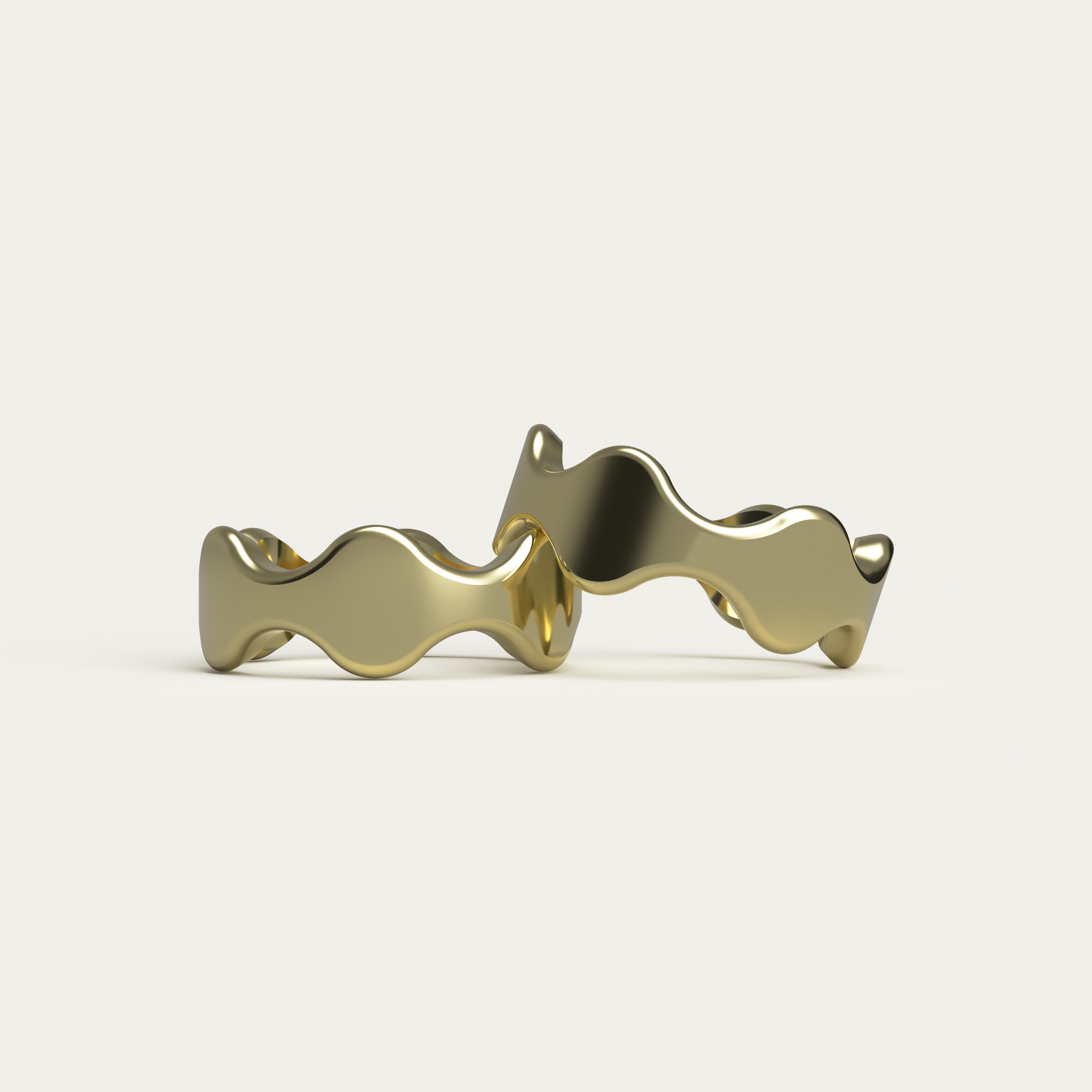 Wave Ring - 14K Yellow Gold
