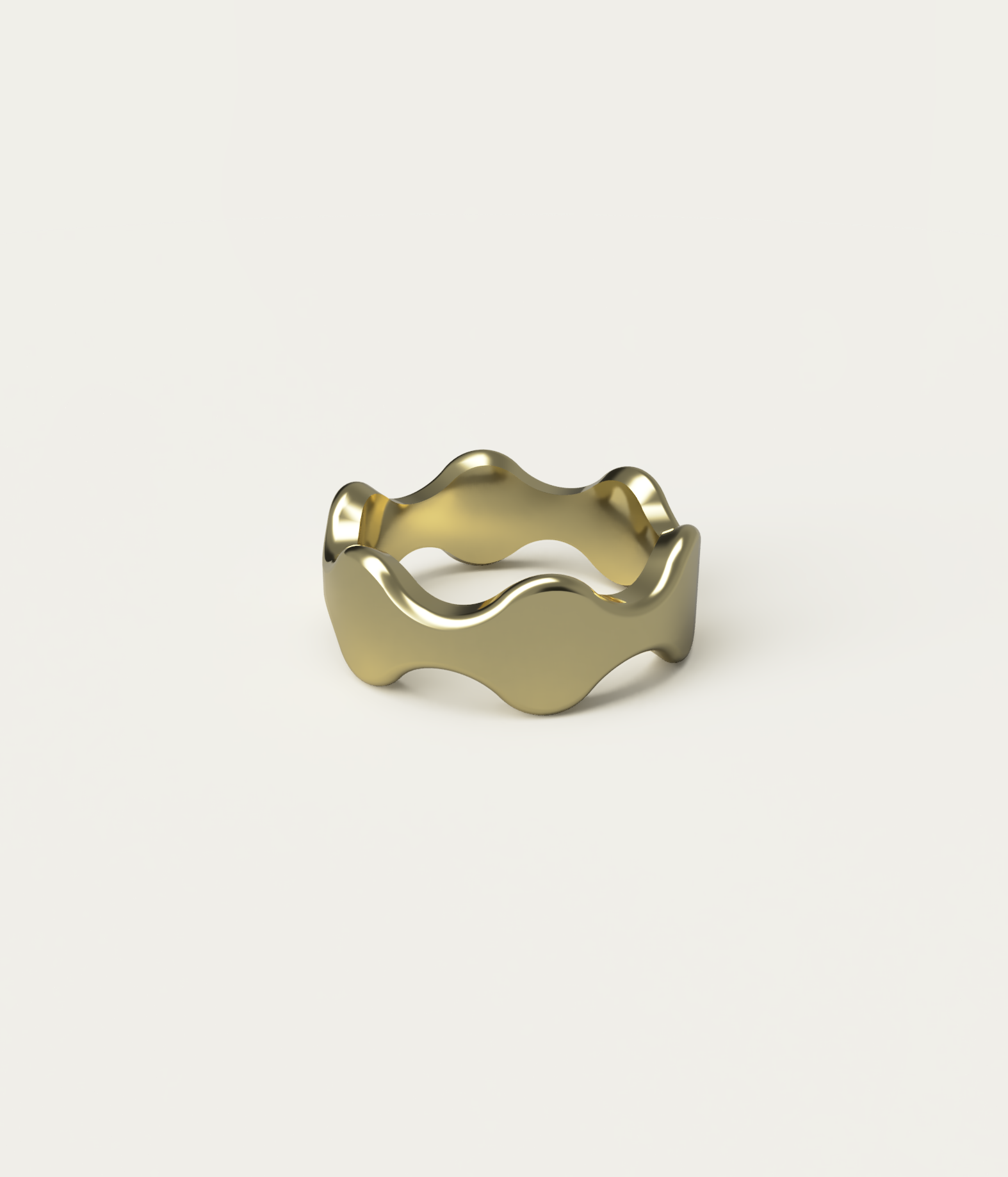 Wave Ring - 14K Yellow Gold